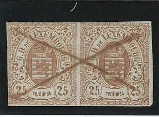 Luxembourg Classic.  9.  Pair.  1859.  Scv $1,  200.  00 (as A Pair)
