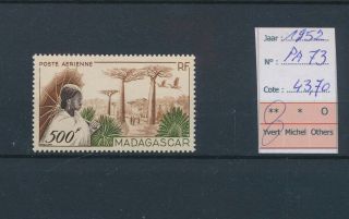 Lk80120 Madagascar 1952 Landscapes Airmail Mnh Cv 43,  7 Eur