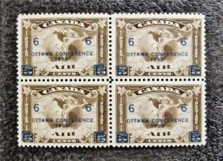 Nystamps Canada Air Mail Stamp C4 Og H / Nh $220