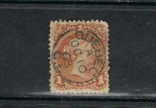 Canada - 1868/90 1 C.  Jaune Foncé.  Queen Victoria