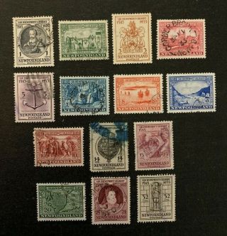 Newfoundland Stamp 212 - 225 Full Set