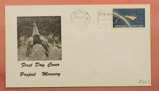 1962 Fdc 1193 Project Mercury Man In Space Cachet Philadelphia 127472