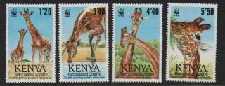 $kenya Sc 491 - 494 M/nh/vf,  Complete Set,  Wwf,  Cv.  $21
