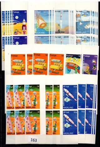 /// 10x Nagaland - Mnh - Imperf - Space - Spaceships - Moon -