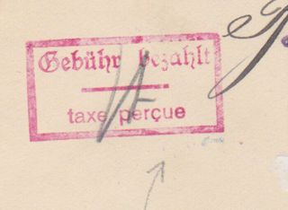 GERMANY DR 1923 (9.  9. ) INFLAT.  COVER LEIPZIG FRANKING/TAXE PERCUE EXPERT. 3