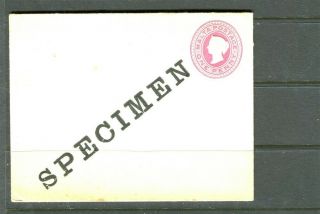 Malta; 1890s Classic Qv Specimen Postal Stationary Envelope
