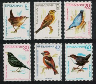 Bulgaria Wren Nuthatch Blackbird Hawfinch Dipper Birds 6v Mnh Sg 3466 - 3471