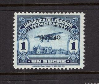 Ecuador 1929 Inverted Overprint - Og Mh - Sc Co6a Cats $240.  00