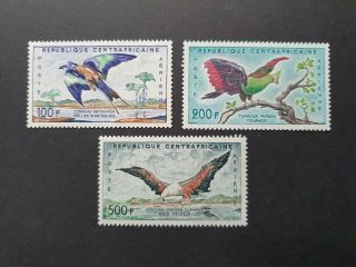 Early Birds Wildlife Set Vf Mnh 100fr - 500fr France Central Africa B228.  34 0.  99$