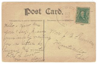 Brown Florida 1908 Discontinued Post Office Dpo Lku Doane Cancel