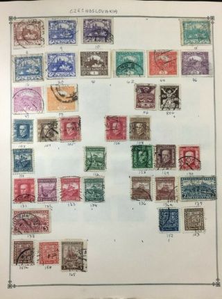 Check Me Out 40,  Pages Of Old Czechoslovakia Postage Stamps 331