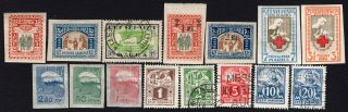 Estonia 1920/25 Group Of Stamps Mi 21 - 22,  23a,  25 - 26,  27 - 28,  29b - 30b,  31,  33a - 39a,  59