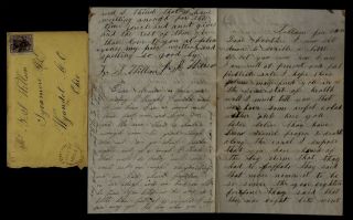 1864 Pelham,  Canada West - Quaker Civil War Letter & Cover To Sycamore,  Ohio