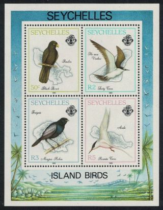 Seychelles Parrot Tern Robin Birds Ms Mnh Sg Ms79