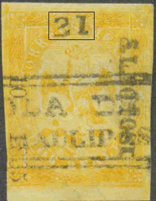 Mexico.  1864 - 1866.  Eagle.  2r.  Slp.  10 - 1865.  Sub21 (1865).  Tula De T.  Tay Sl30/1.  Me0627