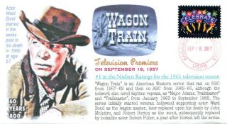 Coverscape Computer Generated 60th Anniversary Of Tvs " Wagon Train " Event Cover