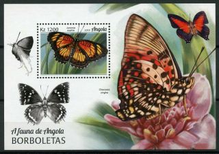 Angola 2018 Mnh Butterflies Charaxes Junonia 1v M/s Insects Butterfly Stamps