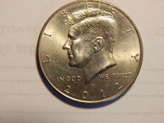 2012 P Kennedy Half Dollar 50 Cent Never Released For General Circulation