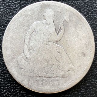 1847 O Seated Liberty Half Dollar 50c Circulated 19590