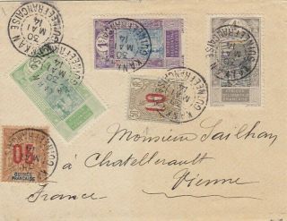 French Guinea Kankan To France Cover 1914 Scarce