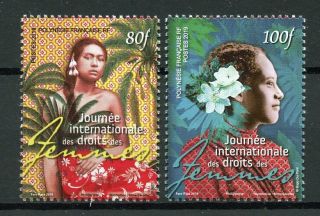 French Polynesia 2019 Mnh Intl Day Of Womens Rights 2v Set Cultures Stamps