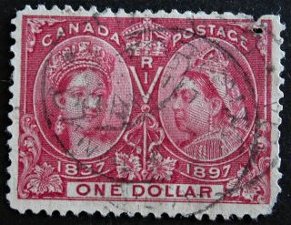 Can 61 1$ Queen Victoria Lake Jubilee Issue 1897 Cat 700 Us