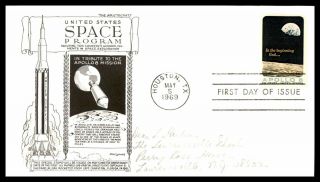 Mayfairstamps Us Fdc 1969 Texas Us Space Program Apollo 8 Day Lowry Unsealed Fir