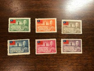 Mnh Roc Taiwan China Stamps Sc1064 - 69 President Set Of 6 Vf