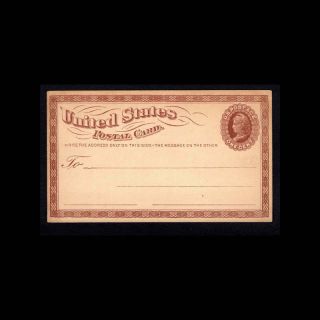 Stamp56: Us Scott Ux3 1c Brown Liberty 1873 Sm Inverted Watermark Cv $300