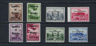 B&d: 1942 Montenegro Scott 2nc10 - 2nc17 Italian Occupation Mh All Signed Stolow