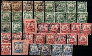 Cameroon,  Cameroun,  Kamerun: 38 Kamerun - Stamps 1900 - 1914 3,  5,  10,  20 Pfennig