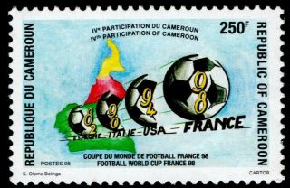 Cameroon Cameroun Kamerun 1998: Football Worldcup France,  250 F,  Mnh