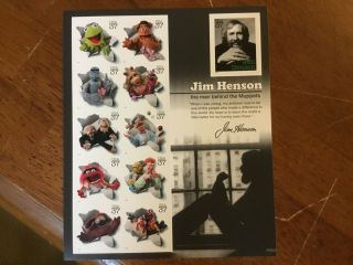 Us 3944 Jim Henson / Muppets Sheet Of 11 Mnh