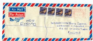 Ghana 1984 - 5 Hand Written Postmark Commemorative Stamp On 5 Cover To Finland