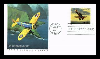 Us Cover P - 26 Peashooter Classic American Aircraft Fdc Fleetwood Cachet