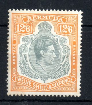 Bermuda Kgvi 1938 12s 6d Perf 14 Mnh Unmounted 120a Ws13963