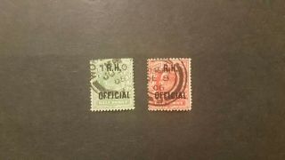 Gb King Edward Vii R.  H.  Official Stamp Kevii Evii Stamp Sgo91 Sgo92 Cat:£620
