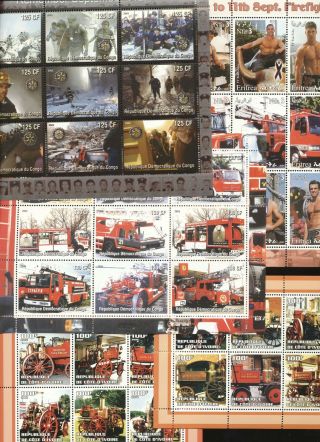 (853526) Fire Engines,  Firefighters,  Small Lot,  World