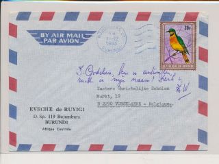 Lk74181 Burundi 1983 To Belgium Airmail Cover