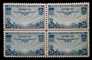 Buffalo Stamps,  Scott C20 Airmail Block Of 4,  Nh/og & Xf,  Cv = $80