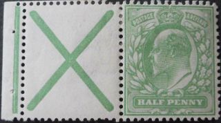 Great Britain 1902 Evii 1/2d St Andrews Cross Sg 218a