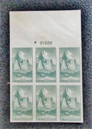Nystamps Us Plate Block Stamp 763 H Ngai P Block Of 6 $38