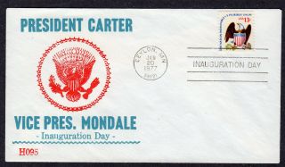 1977 Mondale V.  P.  Inauguration - Hoffner Cahets Ceylon Inaugural Cover Pa602