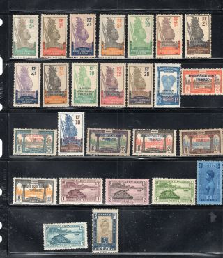 France Colonies Gabon Europe Africa Stamps Hinged Lot 329