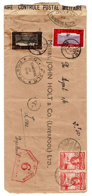 1940 (oct) Gold Coast To Togo Censored X 2 Cover / Postage Dues.
