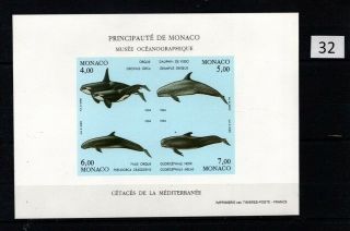 == Monaco 1994 - Mnh - Imperf - Whales