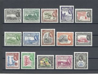 British Guiana 1954 - 63 Sg 331/45 Mnh Cat £110