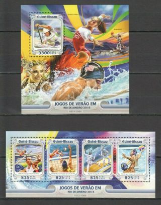 St885 2016 Guinea - Bissau Sport Olympic Games Rio De Janeiro 1kb,  1bl Mnh Stamps