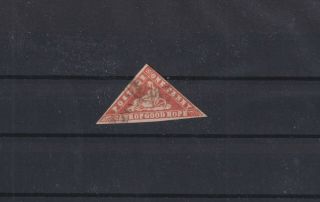 Cape Of Good Hope 1d Woodblock Triangular Good Appearance,  Rebacked (f56)