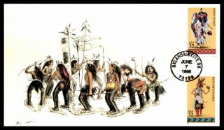 Mayfairstamps Us Fdc 1996 Native Americans Dancing Oklahoma Cover Wwb_62433